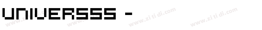 Univers55 字体转换
